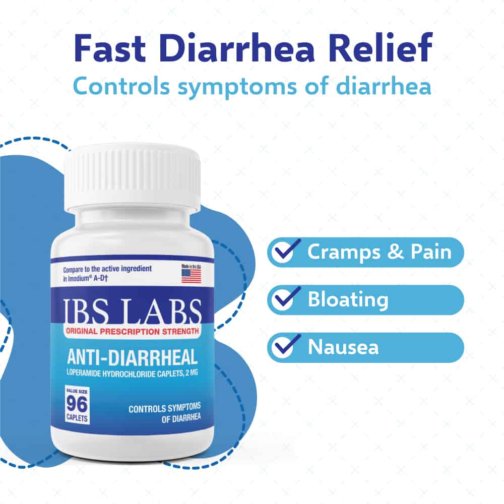 Anti-Diarrheal 2MG 96 Caplets By IBS LABS -Exp-02-2026