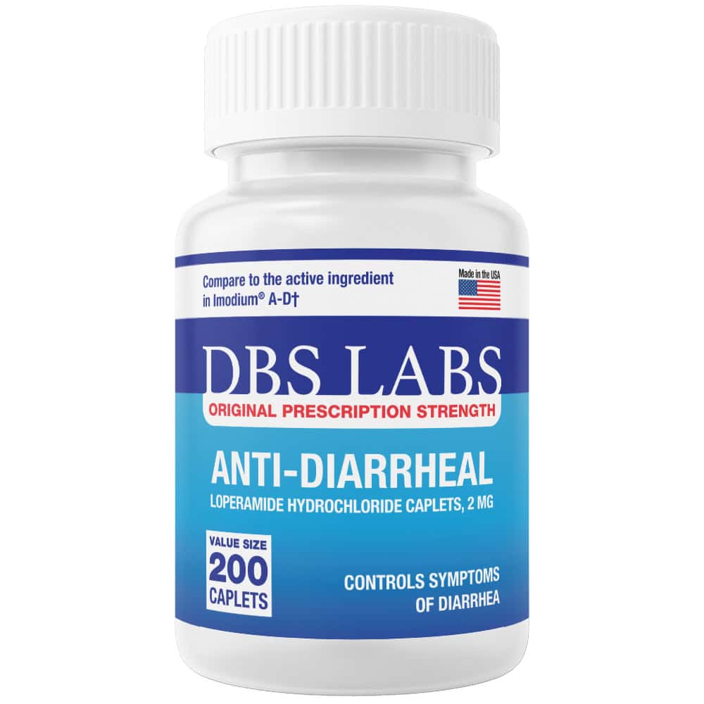 Anti-Diarrheal 2MG 200 Caplets By DBS LABS -Exp-04-2027