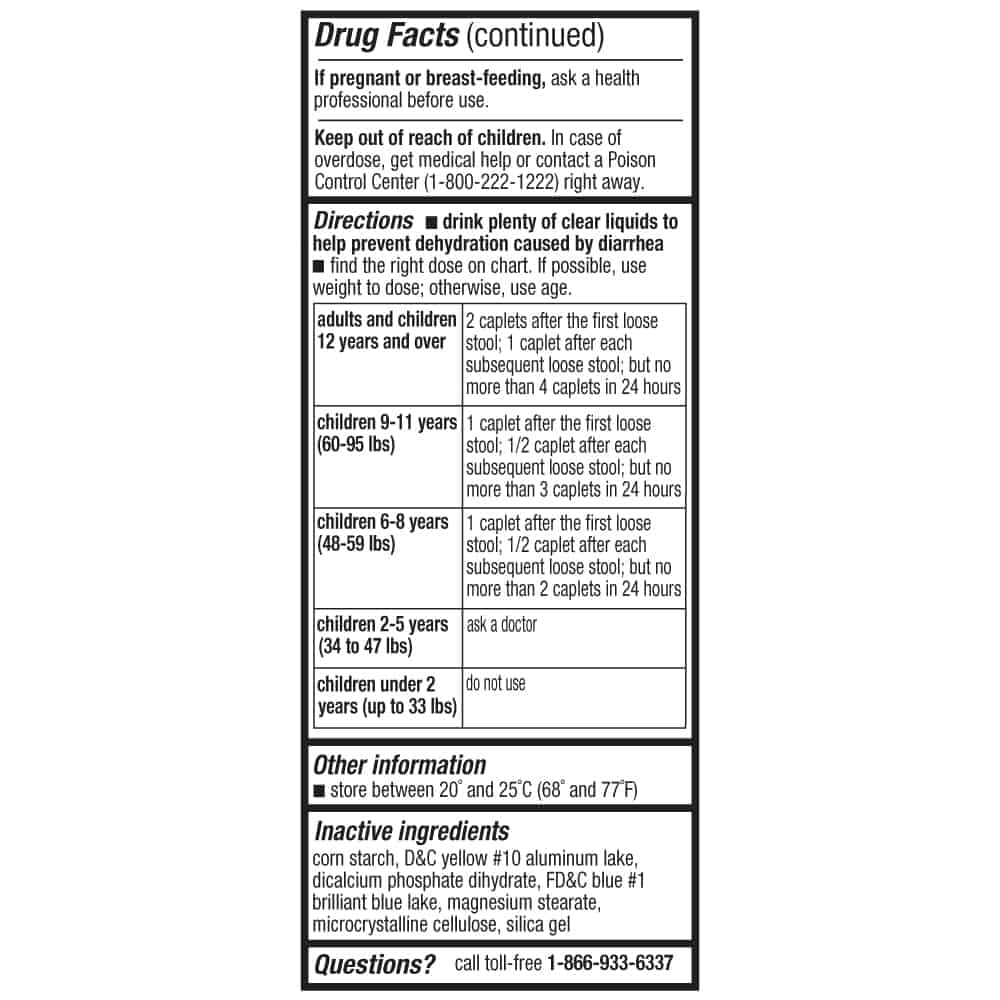 Anti-Diarrheal 2MG 96 Caplets By LBS LABS -Exp-04/2025